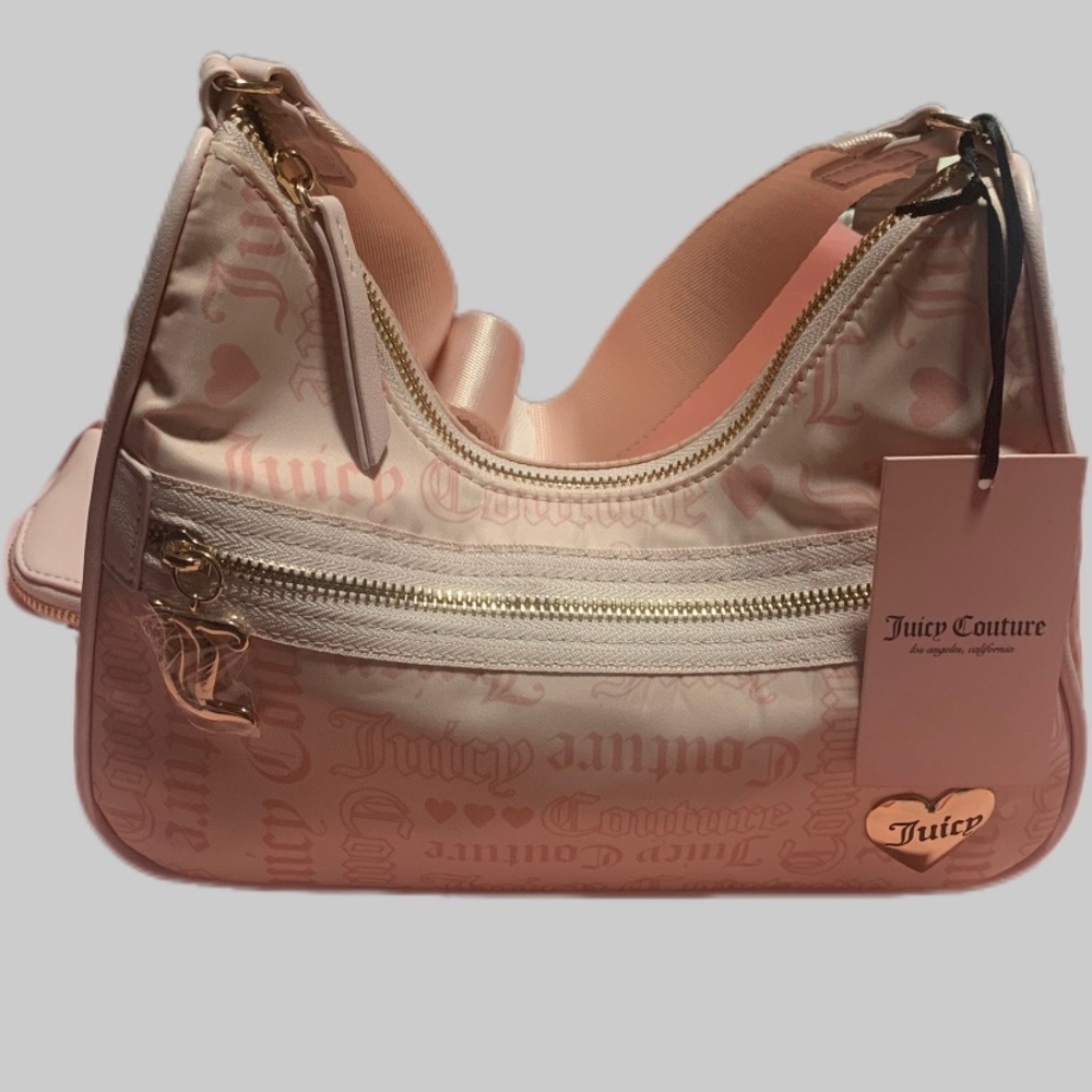 Juicy Couture Material Girl Shoulder Bag in Powder Blush.